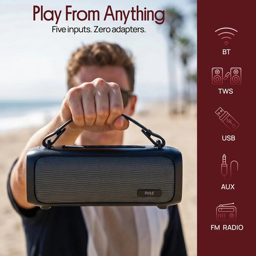 2.0Ch Portable Bluetooth Speaker With Tws Function