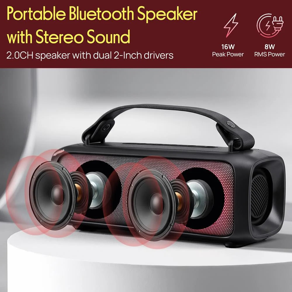 2.0Ch Portable Bluetooth Speaker With Tws Function